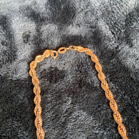 Gold Plated Rope Chain 26" Necklace - Picture 4 of 4